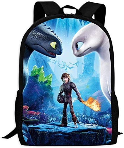 Mochilas Escolares Impresas en 3D Cómo Entrenar a tu dragón de Moda de Viaje Personalizada