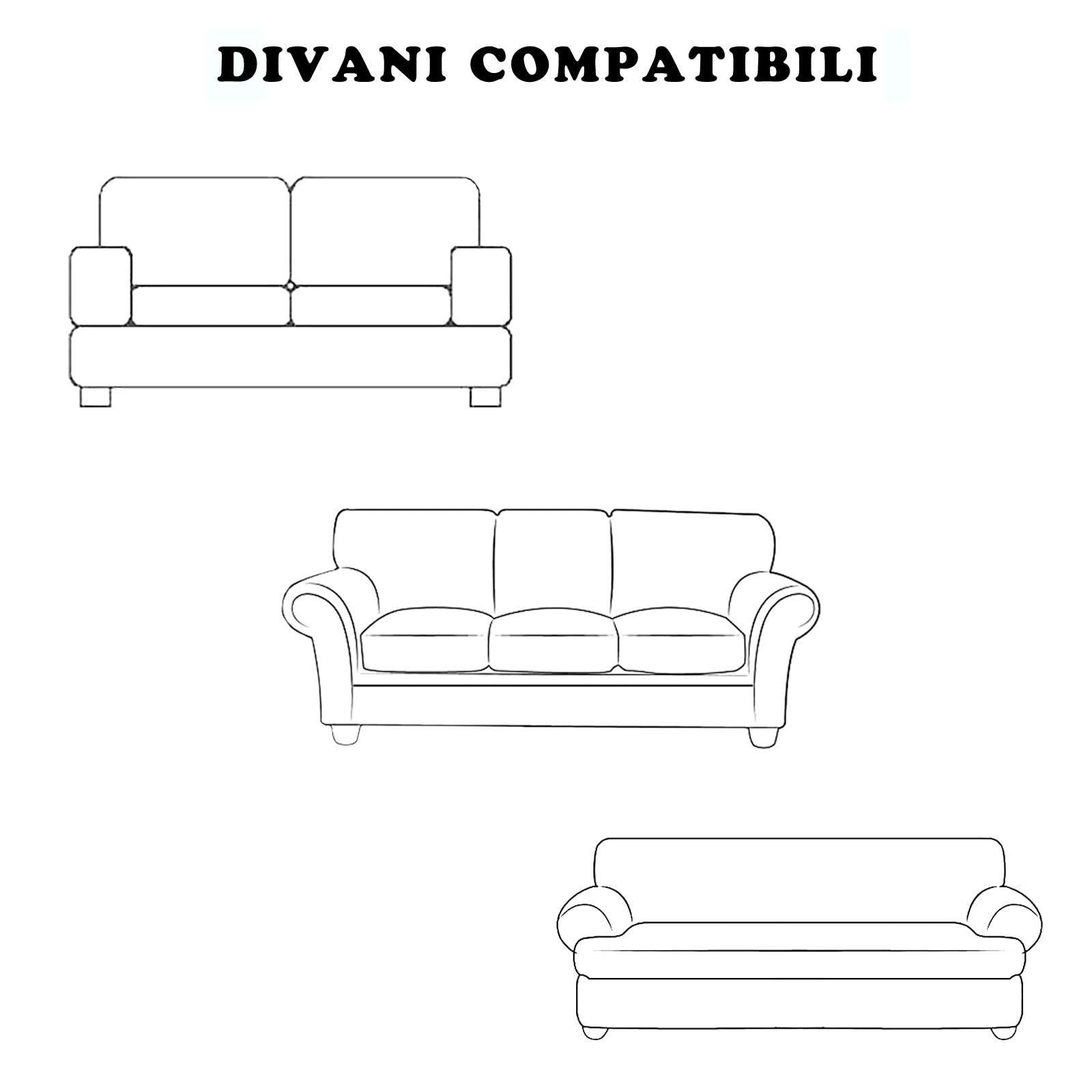 emmevi Copridivano Antimacchia Elasticizzato Copri Poltrona Divano Mod.COPRIDIVANO MODERNO 4 POSTI ARANCIO