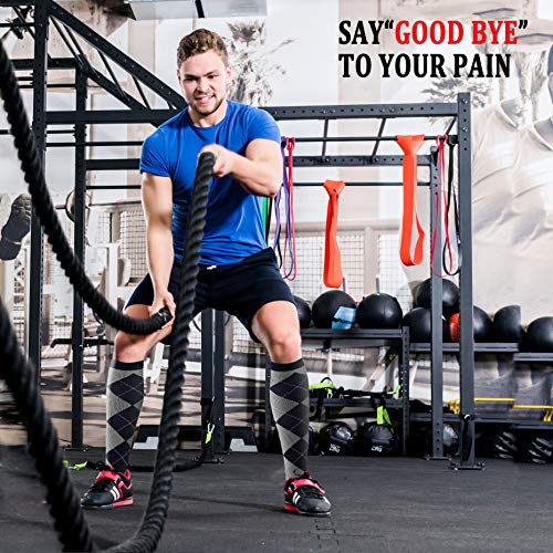 Compression Socks (8 Pairs), 15-20 Mmhg Is Best Athletic For Men & Women, Running, Flight, Travel, Pregnant - Boost Performance, Blood Circulation & Recovery #TOP1