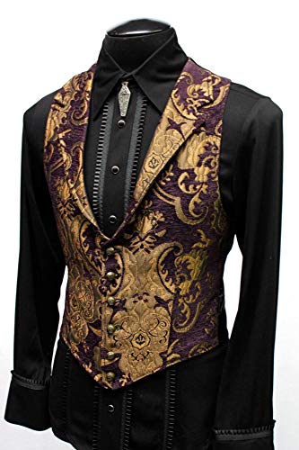 ARISTOCRAT VEST - PURPLE/GOLD TAPESTRY2