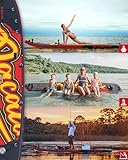 12' Inflatable Stand Up Paddle Board with Kayak Conversion Kit & Fishing Rod Holder – Complete SUP Set for Adults & Families Includes Kayak Seat, Dual Paddles, Pump, Leash & Accessories - Image 8