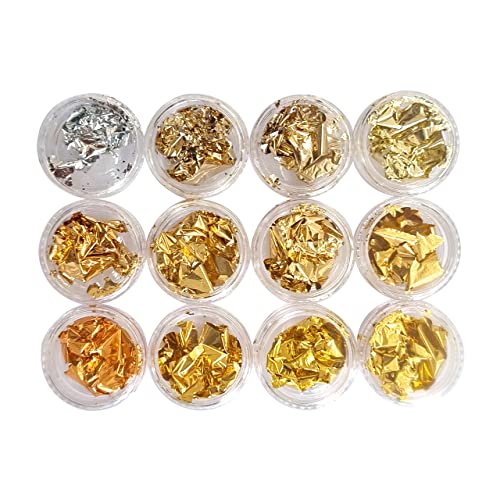 Kit 2X12un Decoração Unhas Glitter Flocado Variados Encapsul Cor:Kit 3