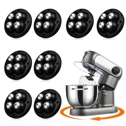 TRVL FIELDER Self Adhesive Caster Wheels Appliance Slider Rollers 8 Pcs