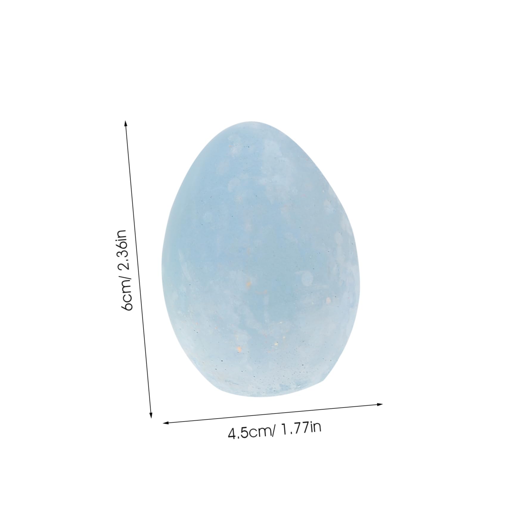 Beatifufu 6pcs Easter Children's Chalk Eggs Shaped Washable Chalk Blocks for Indoor Outdoor Art Play