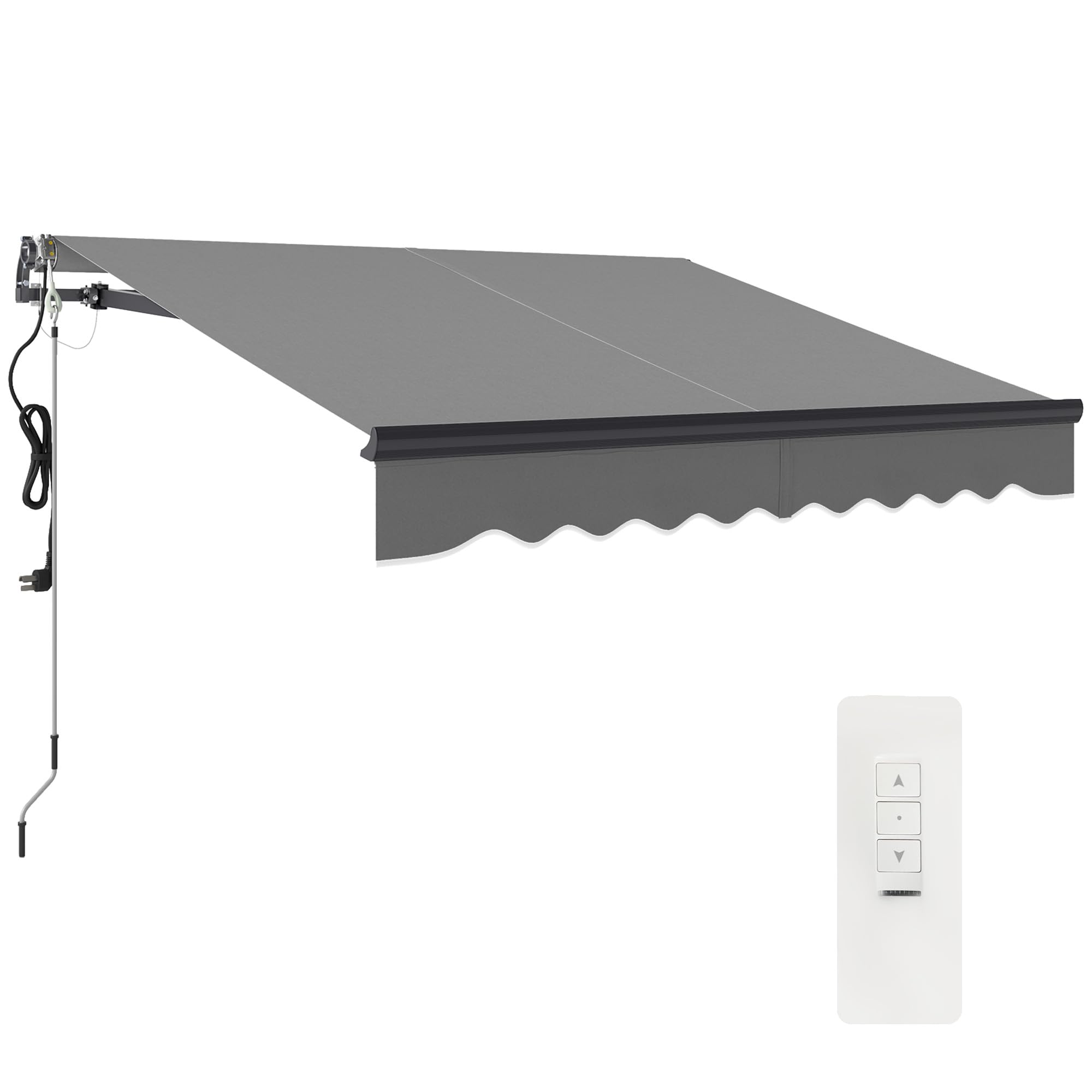 Outsunny - Electric Retractable Awning - 2.5m - Dark Grey