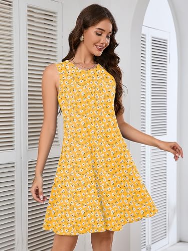 Image of Heymoments Women Sleeveless Summer Beach Dresses with Pockets
