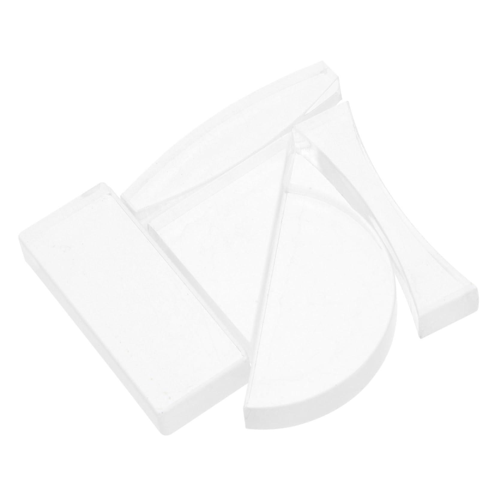 FUNOMOCYA Physics Lab Teaching 5 Piece Optical Lens Kit: Concave Convex Educational Use