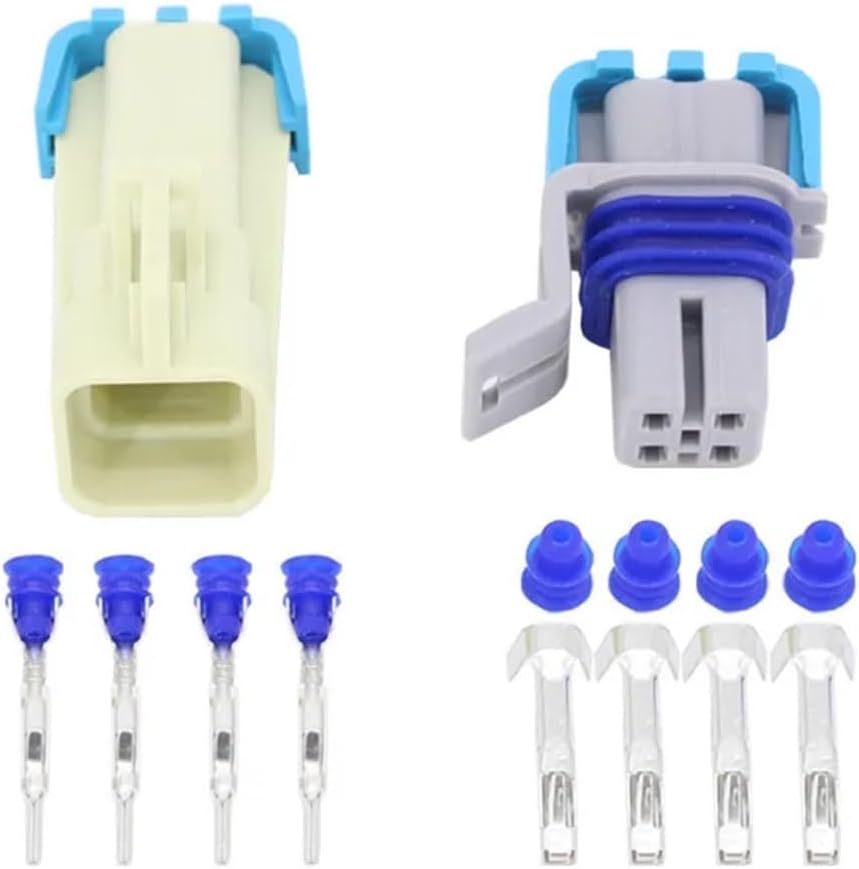 Automotive Connectors 4 Pin Male and Female housing Plugs Sealed Automotive Water/pro/of Electrical Connector DJ7044A-1.5-11/21 Connectors(10 Sets)