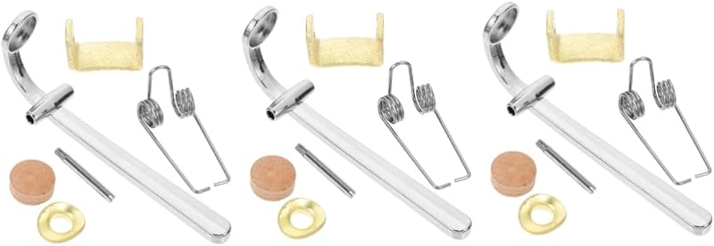 3 juegos de válvula de drenaje de trombón, almohadilla de corcho, accesorios para instrumentos de viento, llave de agua de repuesto para trombón y trompeta, herramienta musical ligera y portátil