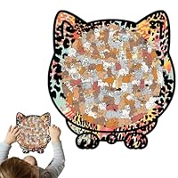 Kattenpuzzel Houten - 201 Stukjes Woondecoratie,Onregelmatige