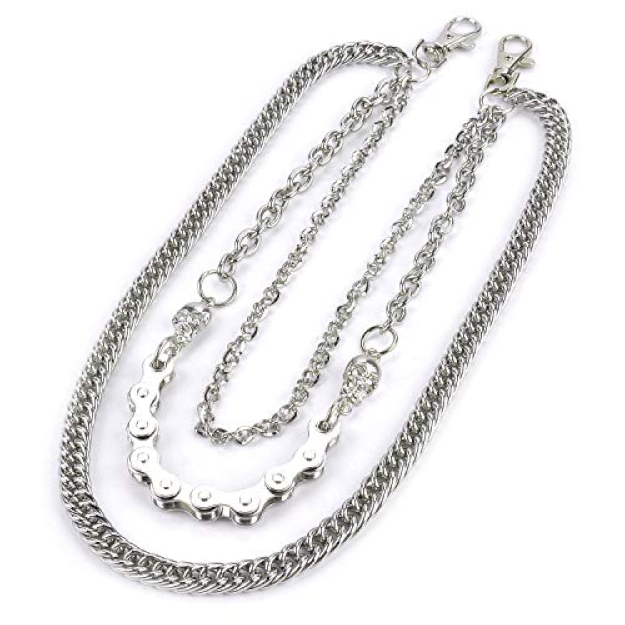 Synthetic Pants Fashion Hip Hop Gothic Wallet Chain for Men