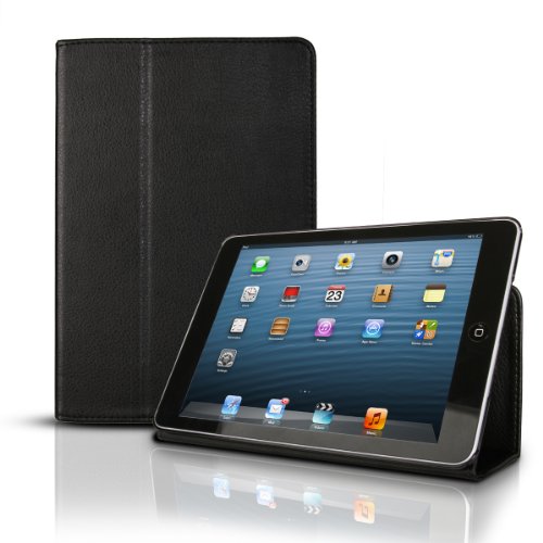 Photive iPad mini Smart Cover Folio Snap Case with Built in Stand Fully Functional Sleep Wake Feature.Specifically Designed for Apple's iPad mini - Black Open Box
