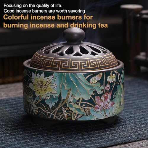 Porte-encens rond pour méditation et table à thé zen - 6