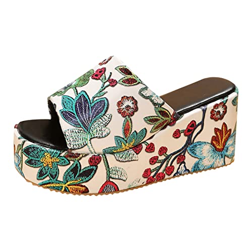 koperras Damen Schuhe Winterboots Sandalen Plattform Dicke Sohle Keilabsatz...