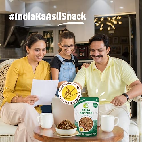 Image of GO LIFE Bajra Namkeen (250G) | Healthy & Tasty Millet Snack | Roasted Not Fried, Protein-Rich, High Fiber, Gluten-Free, Zero Preservatives | Perfect Diet Snack | Anytime Snacking
