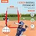 VEVOR I Screen Baseball for Batting Cage, 7x4 ft Baseball & Softball Safety Screen, Body Protector Portable Batting Screen with Carry Bag & Ground Stakes, Baseball Pitching Net for Pitchers Protection