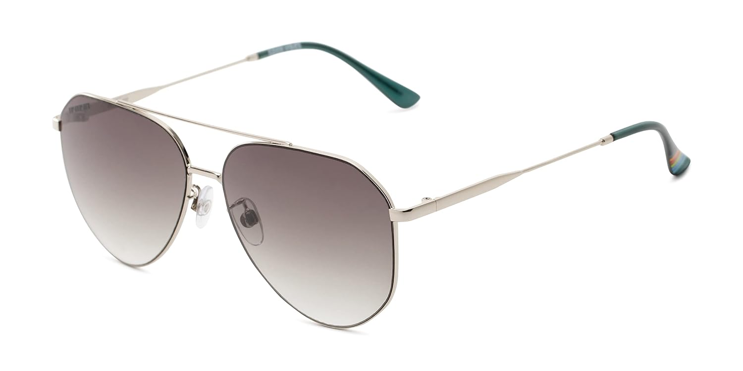 Foster Grant Sun Luv Good Vibes Aviator Sunglasses, Silver, 59mm,10260187.COM - Review, Price and Buying Guide