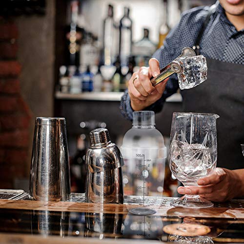 Cabilock Cocktail Martini Shaker Chá de Leite Copo Shaker Vinho Shaker Drink Mixer de Plástico Claro