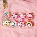 Mebtmel 8PCS Cute Lip Gloss for Girls, Party Favors Lip Balm Set for Kids, Assorted Fruity Flavors Cute Cupcake of Rainbow Designs Birthday Gift