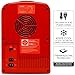 Coca Cola Mini Fridge for Bedroom Cosmatic Office 4L Small Refrigerator 6 Can Mini Dorm Fridge Portable Cooler 12V DC 110V AC Personal Travel Snacks Drinks Red