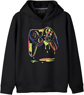 HELLCAT Trendy Printed Cotton Blend Hoodie Sweatshirt for Boys Price In India