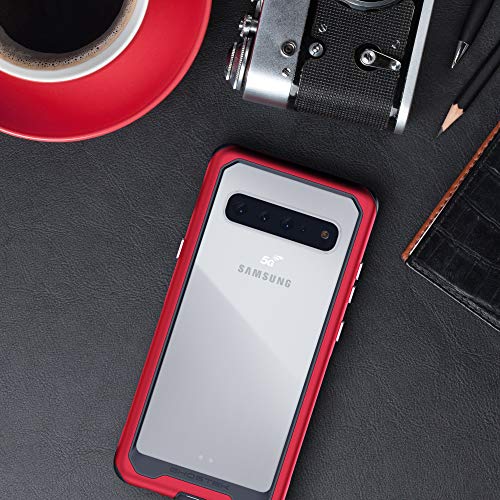 Ghostek Atomic Slim Galaxy S10 5G Clear Case With Super Space Metal Bumper Design Tough Shockproof Heavy Duty Protection And Wireless Charging Compatible For 2019 Galaxy S10 5G (6.7 Inch) - (Gold) #TOP7