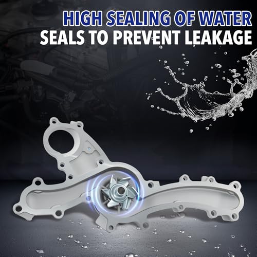 Image of Water Pump AW6047 1610009440 Compatible for Lexus ES350 RX350 RX450h, Compatible for Toyota Camry Avalon Highlander RAV4 Sienna Venza [3.5L V6] Engine Only