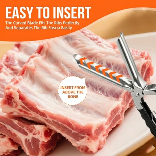 Herramienta para remover membrana de costillas acero inoxidable miniatura 3