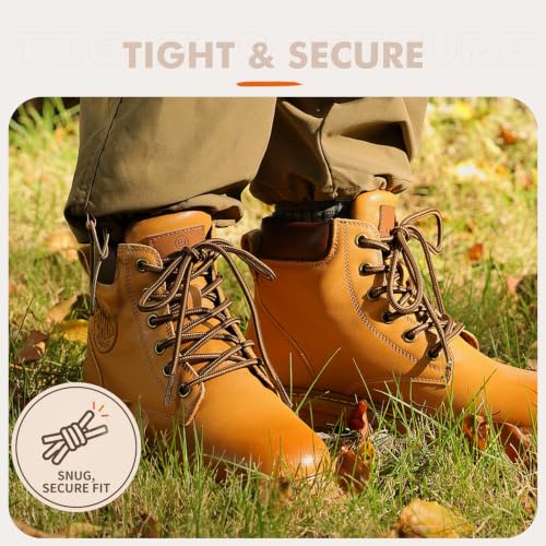 Image of Stepace 2 Pairs Round Heavy Duty Boot Laces for Hiking and Work Boots