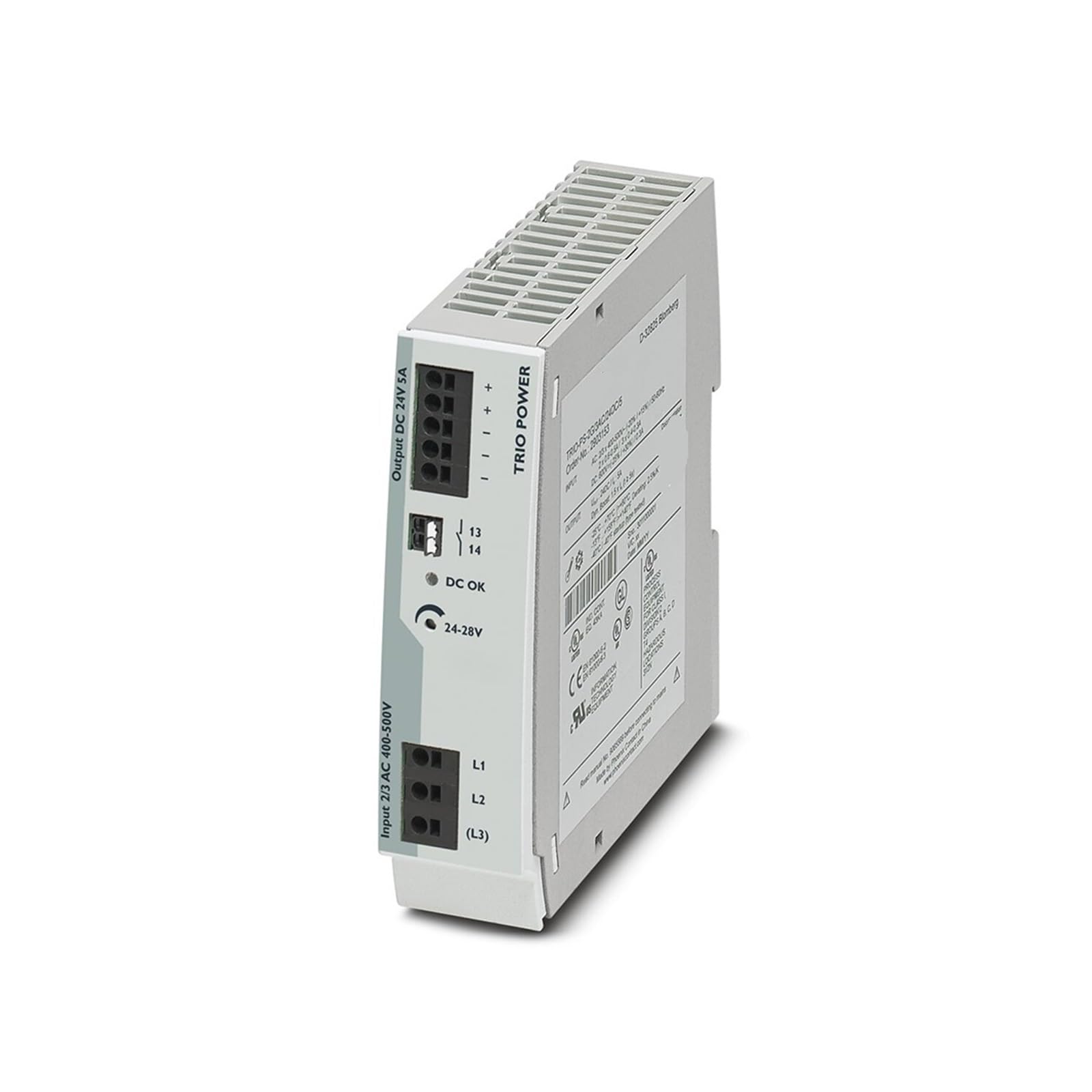 BFSYDLUJ 2903153 TRIO-PS-2G/3AC/24DC/5 Switching Power Supply 24VDC/5A