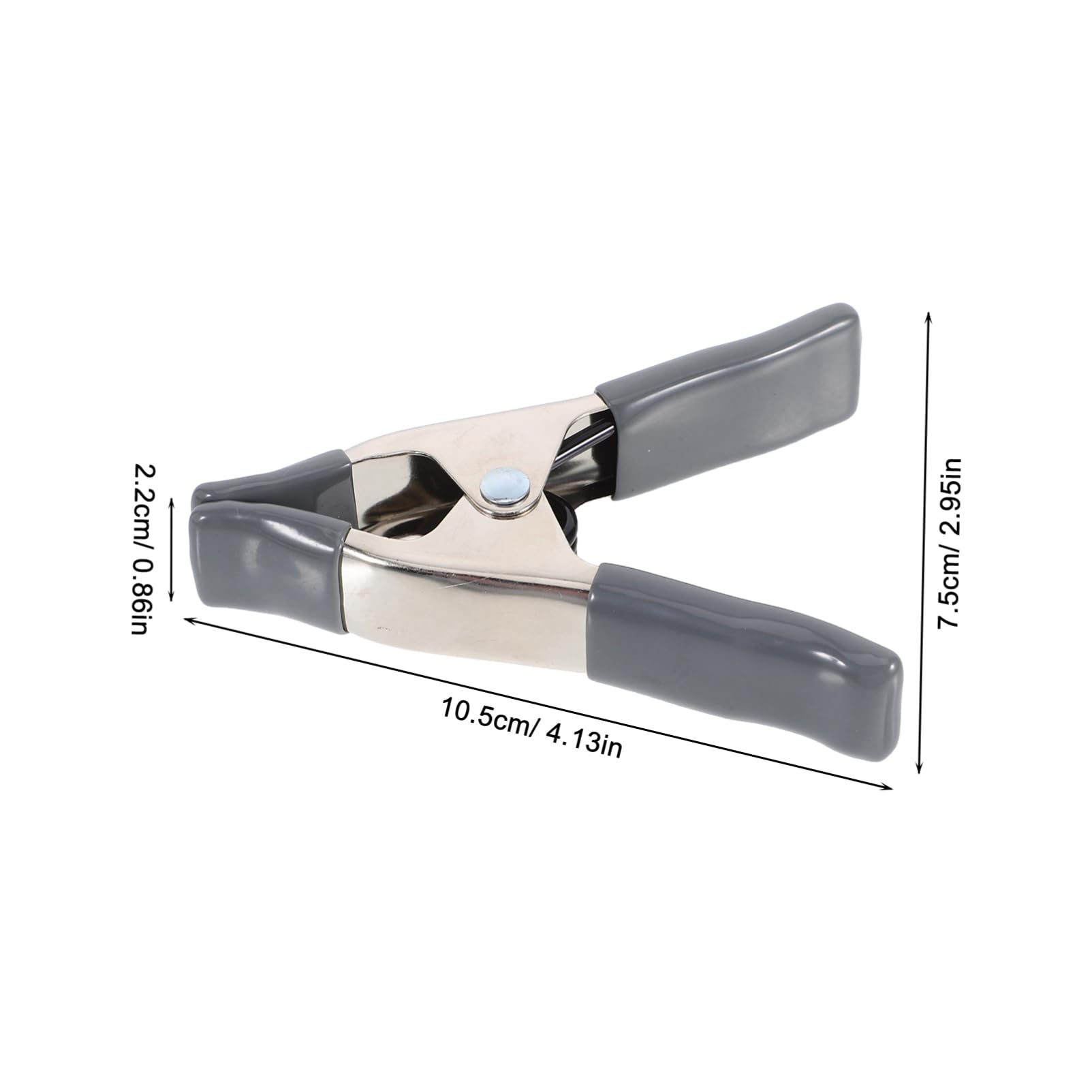 OSALADI 3pcs Strong Backdrop Stand Clips Metal Spring Clamps Nickel Plating for Photography Woodworking Home Decor