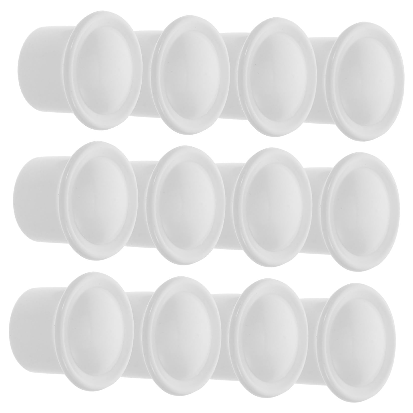 Yardenfun 95pcs Drapery Rod End Caps Thickened Roman Pole Finials for Curtain Pole Easy Install Decorative Window Curtain Rod Fittings