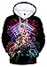Produktbild HUASON Jungen Mädchen Kinder 3D Hoodie Bunt Neuheit Kapuzenpullover Stranger Things Pullover(2XS)