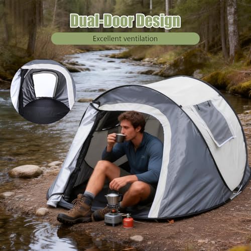 Carpa pop-up para camping impermeable, 1 persona miniatura 6