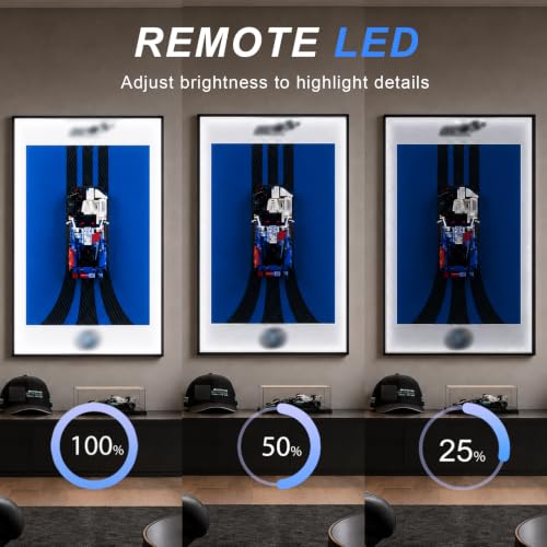 Image of Display Wallboard with Led for Lego Technic 42226 BMW M4 GT3 EVO Race Car | Display Wall Mount with Led Lights, Home Decor Adult Collectibles Wall Mount, Gift for Car Model Collectors(No Car Included)