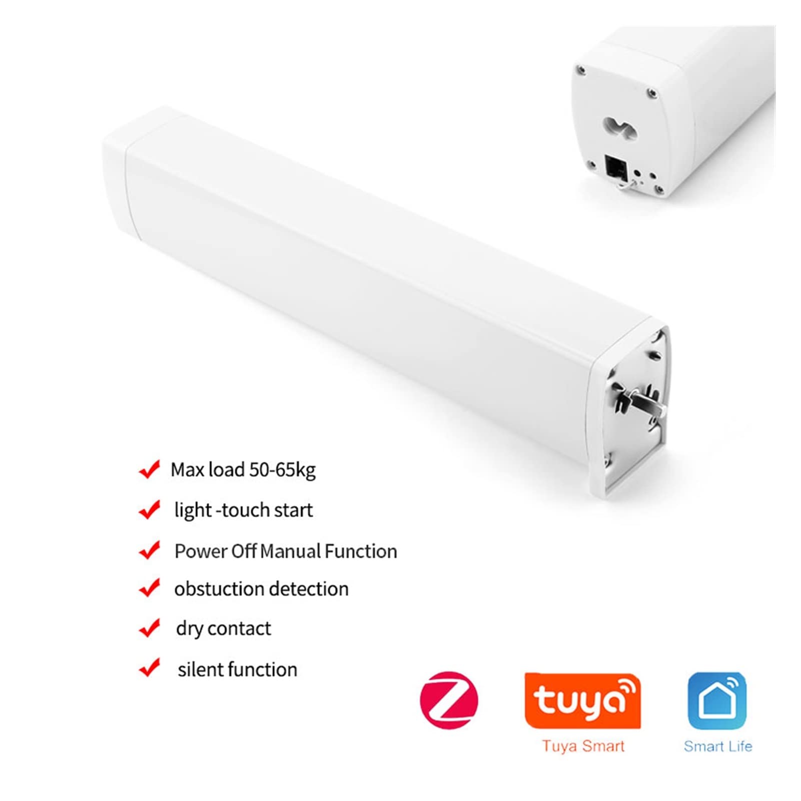 Inteligentna zasłona Elektryczny zasłony silnik zasłony zasłony pilot działający do domu inteligentny dom (Color : Zigbee motor)