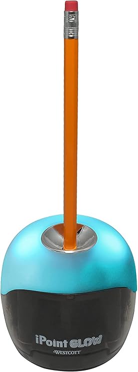 Westcott iPoint Glow Color Changing Battery Pencil Sharpener