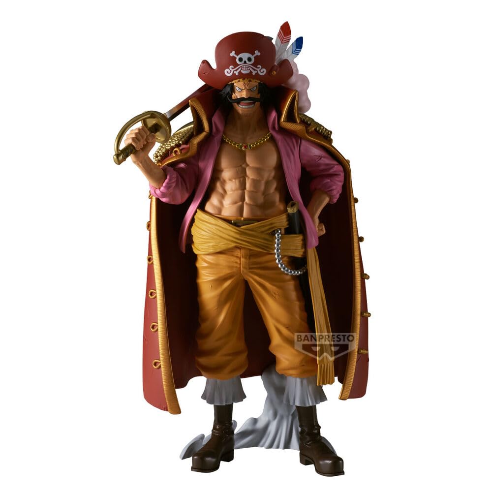 Banpresto BP29536P Action Figure GOL D.Roger One Piece, Premium The Anime, 30 cm, multicolore, statuetta da collezione, ideale per i fan degli anime