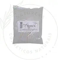 Argila em pó 500g Clareadora Branca Ervas e Raízes Pura