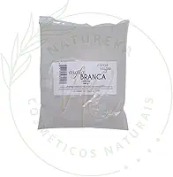 Argila em pó 500g Clareadora Branca Ervas e Raízes Pura