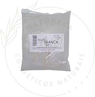 Argila em pó 500g Clareadora Branca Ervas e Raízes Pura