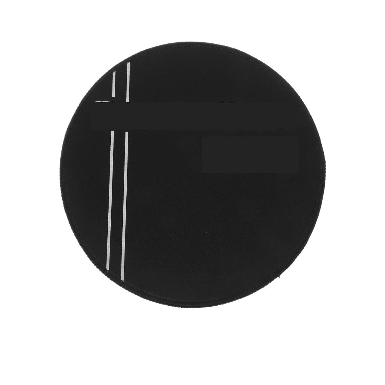 Silenciador De Batería Almohadilla silenciosa for platillo de tambor, Kit de práctica de Tenor, conjunto de accesorios negros en tela, accesorios de asiento de goma, 2 uds. Para PráCtica Silenciosa(25