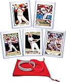 Barry Larkin (5) Assorted Baseball Cards Gift Pack - Cincinnati Reds