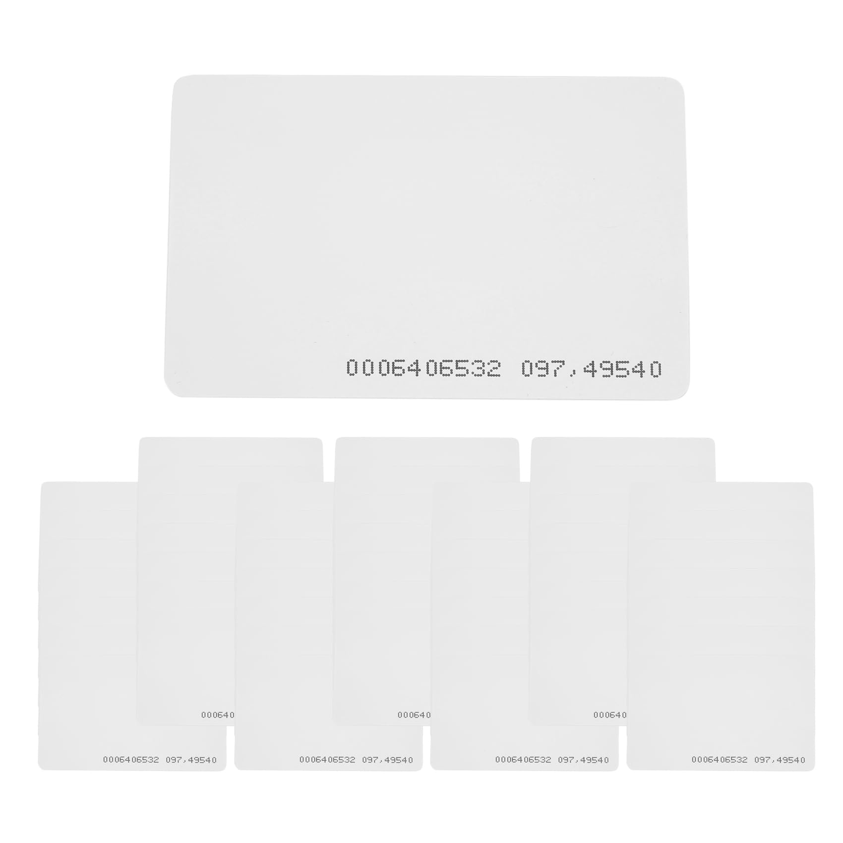 pofaa 50Pcs Access Control Card RFID Card 125KHz EM4100 TK4100 RFID Tag Key for Access Control Key Parts