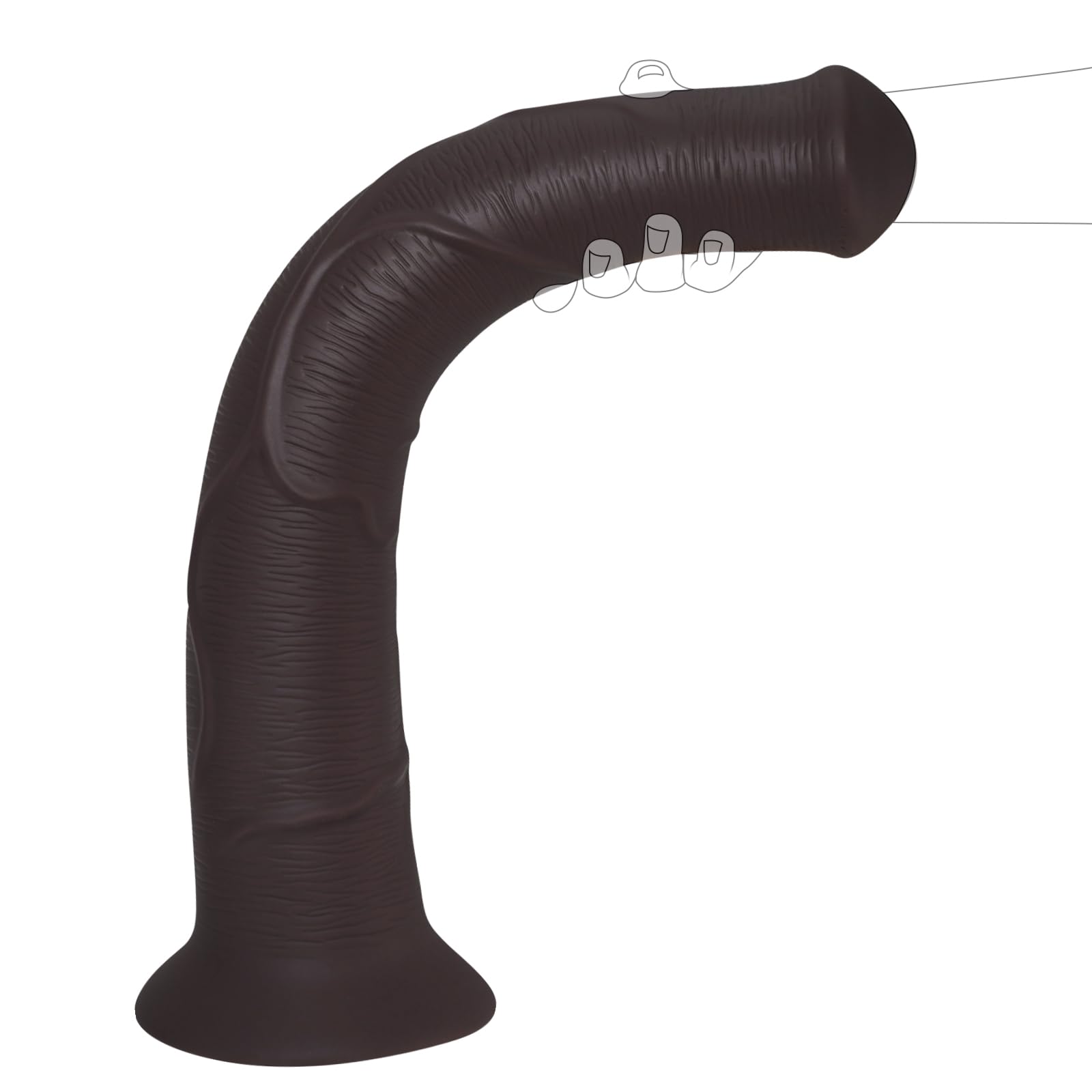 Gode cheval Très long de 54,5 cm, Godemichets Réaliste Géant Énorme