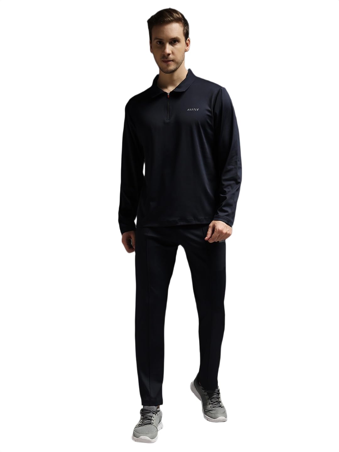 fck gold Men’s Winter Fleece Tracksuit | Soft Polyester Warm 2-Piece Set with Zip-Up Sweatshirt & Track Pants | Comfortable Sportswear for Gym, Running & Casual Wear/DFTS-14-picture-23