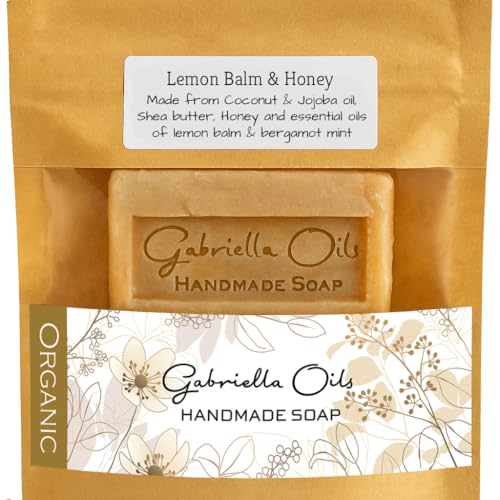 Organic Handmade Soap - Lemon Balm & Honey - Natural and gentle.