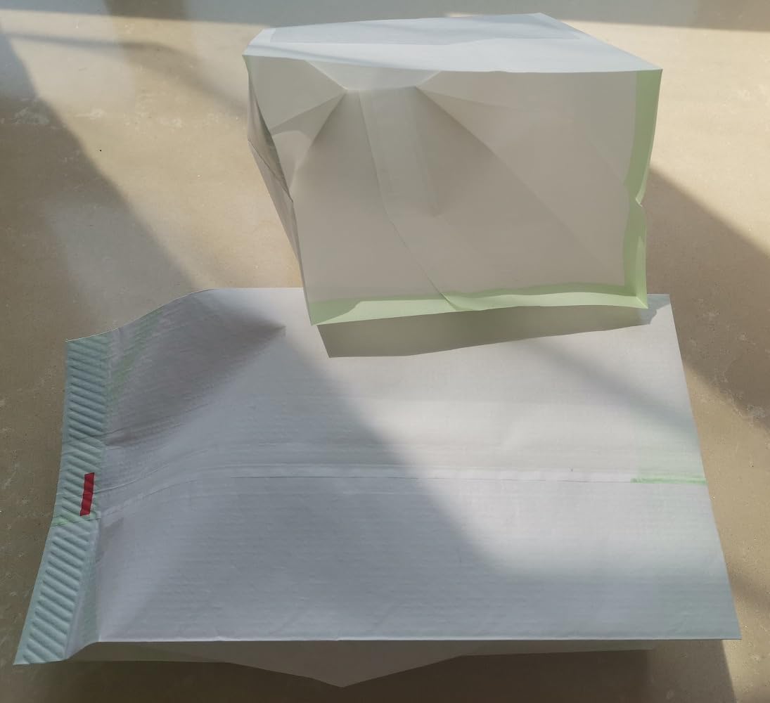 100Pcs Heat Sealing Microwave Popcorn Popper, Dispoable Pop Corn Packaging Bags with Greaseproof Paper (No pattern)