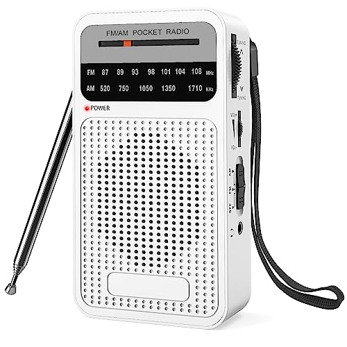 Rádio portátil AM FM, rádio transistor Goodes com alto-falante, c...