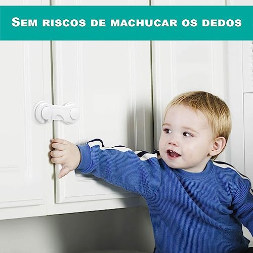 Kit 2 Trava Porta Armário Segurança Protetor Proteção Bebe Criança